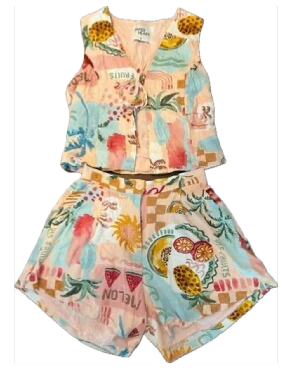 Paper Heart Short Set Size XS